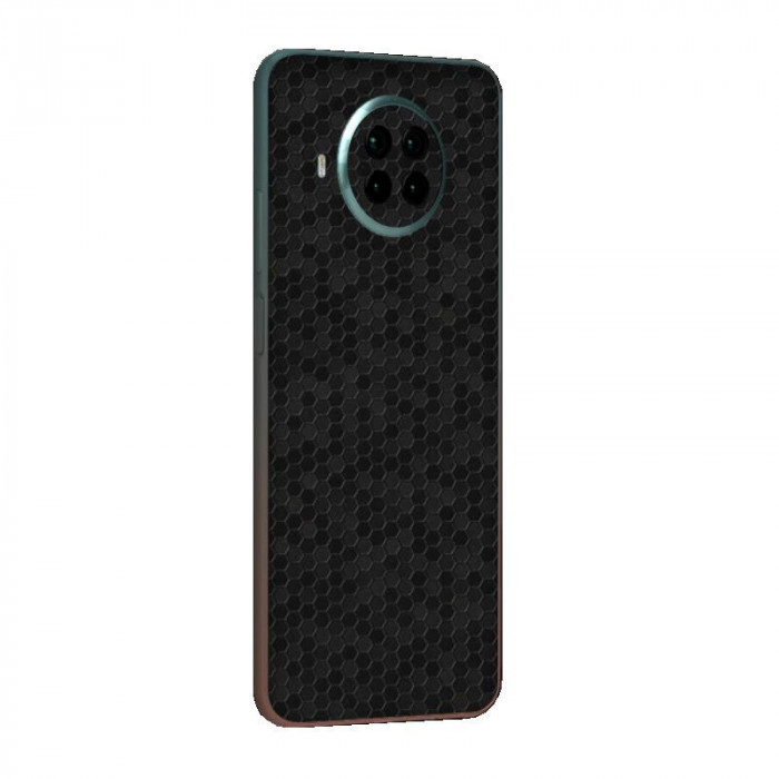 Set Folii Skin Acoperire 360 Compatibile cu Xiaomi Mi 10T Lite (Set 2) - ApcGsm Wraps HoneyComb Black