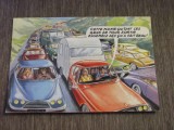Carte Poștală Comică Vintage Franța - Aglomerația de Trafic, Umor Auto,, Necirculata, Printata