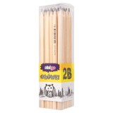Creion Strigo 2B, din lemn natur