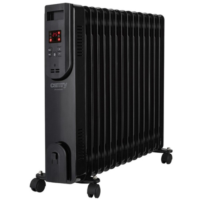 Radiator cu ulei Camry, 15 elementi, 2500 W, afisaj LED mare si lizibil, telecomanda