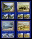 Cumpara ieftin ✅ RO 2019 LP 2245 "Ziua Internationala a Dunarii - Dunarea in pictura " , serie in pereche ozizontala si manseta din minicoala , MNH