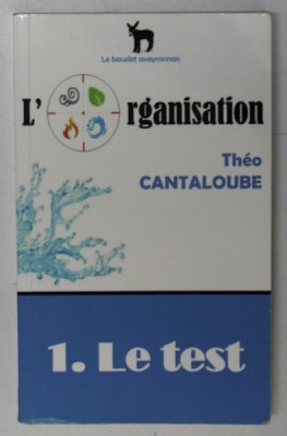 L &amp;#039;ORGANISATION par THEO CANTALOUBE , 1.LE TEST , roman , 2017 foto