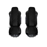 Huse pentru MAN TGX 2015-2021 Camioane Negru Piele LHD