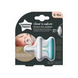 Suzeta Tommee Tippee Closer to Nature, 6-18 luni, Alb/Verde 2 buc