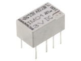 Releu electromagnetic DPDT 3VDC 2A THT