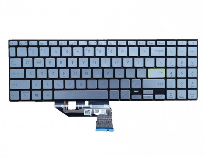 Tastatura Laptop, Asus, VivoBook S15 M513, M513IA, M513U, M513UA, argintie, layout US