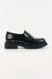 Karl Lagerfeld mocasini de piele MACIE culoarea negru, cu toc plat, KL41213S