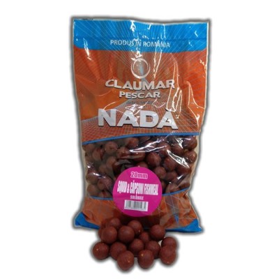 Boilies Claumar Fishmeal Solubile Squid And Pruna 24mm 1Kg foto