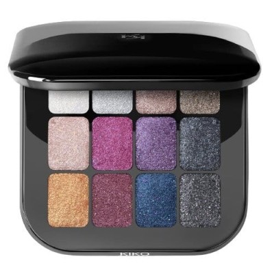 Paleta Farduri Sidefate, Kiko Milano, Cult Colours, 02 Shocking Sparkle Shades, 12 Culori, 12 g foto