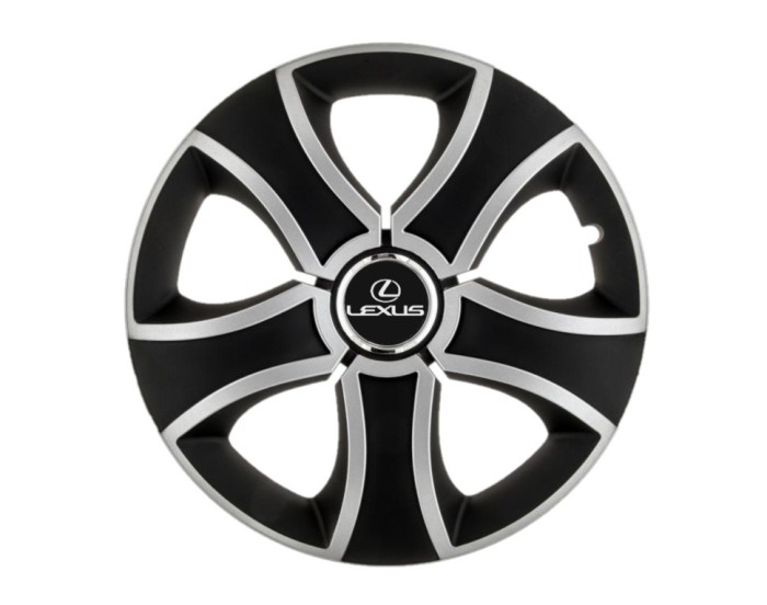 Set 4 capace roti Bis Gri-Negru R14 pentru gama auto Lexus