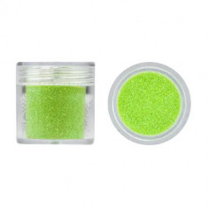 Pudră glitter pentru nail art - verde de culoarea ierbii, 10g