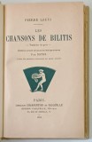 LES CHANSONS DE BILITIS par PIERRE LOUYS , EDITIE INTERBELICA
