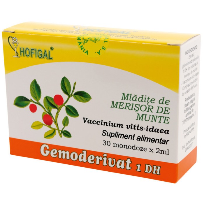GEMODERIVAT MLADITE MERISOR DE MUNTE 2ML*30MDZ