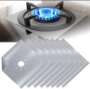 Set 8 Folii Protectie Aragaz Argintiu, Fibra Sticla/Teflon, Universal, Gaz