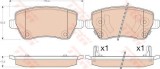 Set placute frana,frana disc NISSAN MICRA IV (K13) (2010 - 2016) TRW GDB3546