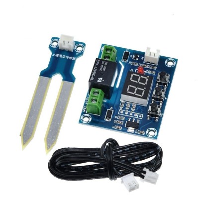 Senzor umiditate sol 12V XH-M214 releu \ Humidity irrigation Arduino (s.3370A) foto