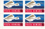 ROMANIA 1970 LP 750 AVIONUL CU REACTIE HENRI COANDA BLOC DE 4 TIMBRE MNH, Nestampilat