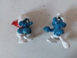 Lot 2 Strumf, Smurf, jucarie cauciuc, Peyo, 5,5cm