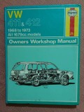 Carte tehnica Haynes Volkswagen 411 si 412, 1968&ndash;1973, 1679cc toate modelele - Manual de intretinere si reparatii (text in limba engleza)