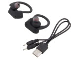 Căști Wireless cu Microfon Negre 20Hz-20kHz 10m 32&Omega; 90mAh