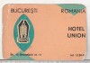 Bnk cld Calendar de buzunar - 1970 - Bucuresti Hotel Union