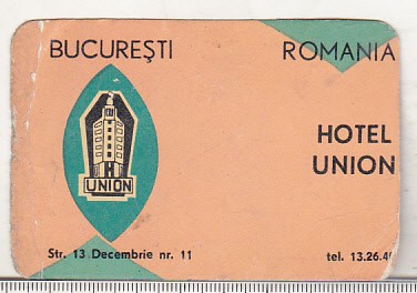 bnk cld Calendar de buzunar - 1970 - Bucuresti Hotel Union foto