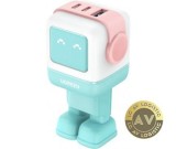 Incarcator Retea UGREEN CD361 Uno 65W 3.25A 1 x USB-A - 2 x USB-C Turcoaz