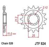 Pinion fata 14 dinti pas lant 520 (racing) - Husqvarna CR - TE - WR 250-300-310-350-400-450-510-530-570-610-630cc