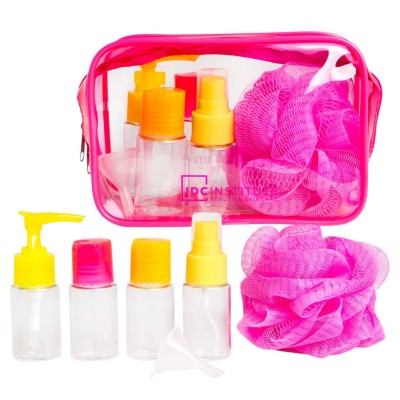 Set recipiente pentru calatorii si borseta 90001 Neon Travel, IDC Institute foto