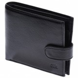 Portofel barbati din piele naturala, Model Negru 131-3N