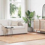 Covor Shaggy vidaXL NAVARRA Bej 160x230 cm Poliester Inalt Antialunecare Interior Exterior