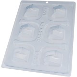 Cumpara ieftin Forma pentru ciocolata BWB 9775, 18.5 x 24 cm, plastic, silicon, transparent