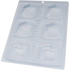 Forma pentru ciocolata BWB 9775, 18.5 x 24 cm, plastic, silicon, transparent