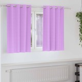 Perdele cu perdele 2 pcs Violet 140 x 140 cm Poliester