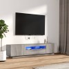 VidaXL Set dulapuri TV cu LED, 2 piese, gri sonoma, lemn prelucrat 3120168