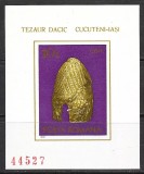 ROMANIA 1978-LP 966-Arheologie daco-romana-COIF DE AUR-CUCUTENI IASI-bloc145 MNH, Nestampilat