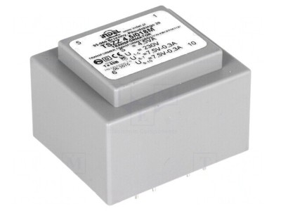 Transformator &amp;icirc;ncapsulat 4,5VA 230V 7,5V 300mA foto