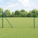 vidaXL Gard hexagonal Verde 1 x 10 m PVC 42005347