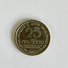 Moneda 25 CENTI - cents - cent - 1982 - Sri Lanka - KM 141.2 (378)