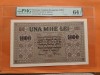 Bancnota 1000 lei BGR (Banca Generala Romana) 1917 ocupatia germana gradata PMG 64 GEM EPQ aproape GEM UNC
