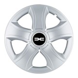 Set 4 Capace Roti 15 inchi (R15) Bis Gri-Negru, Compatibile Cu Dacia Nou, Autohelix MSA