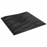 vidaXL Panouri de perete 12 pcs Piatra Neagră 50 x 50 cm Spumă XPS 42046047