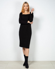 Rochie eleganta cu maneca lunga 22AXE01022 foto