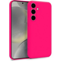 Husa Soft Touch, slim, ALC Mobile, anti soc, compatibila cu Samsung Galaxy A56, Roz Aprins Tpu foto