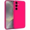 Husa Soft Touch, slim, ALC Mobile, anti soc, compatibila cu Samsung Galaxy S25, Roz Neon Tpu