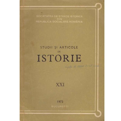 - Studii si articole de istorie XXI, 1973 - 133830 foto