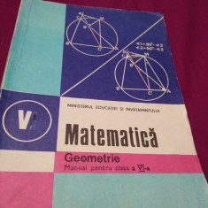 MANUAL DE MATEMATICA-GEOMETRIE -ION CUCULESCU CLSA VI 1986