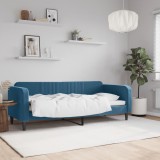 VidaXL Pat de zi, albastru, 80x200 cm, catifea 354078
