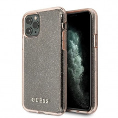 Husa Cover Guess Glitter Circle pentru iPhone 11 Pro Pink foto