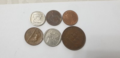 monede africa de sud 6 buc. foto
